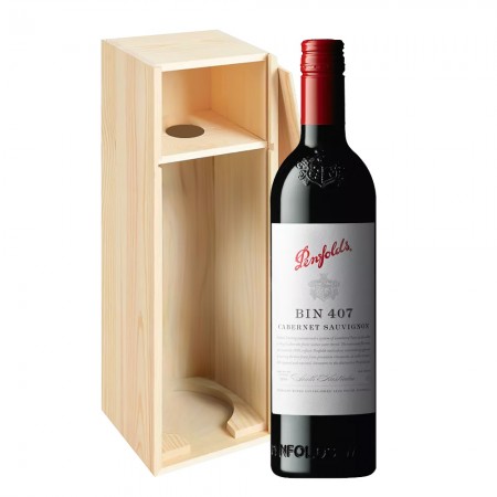 Penfolds Bin 407 Cabernet Sauvignon Wooden Gift Box
